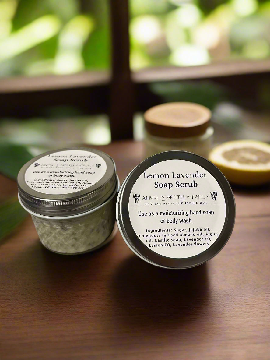 Lemon Lavender Hand + Body Soap Scrub