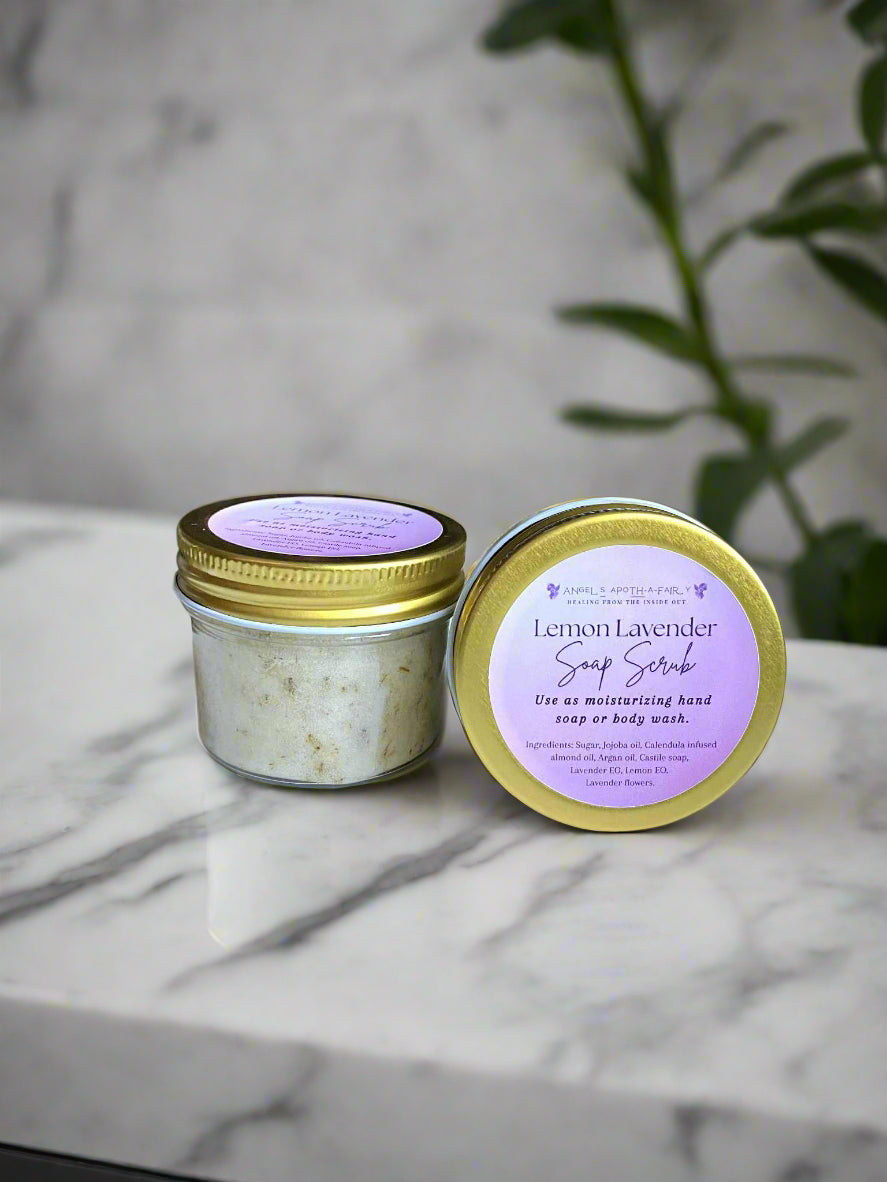 Lemon Lavender Hand + Body Soap Scrub
