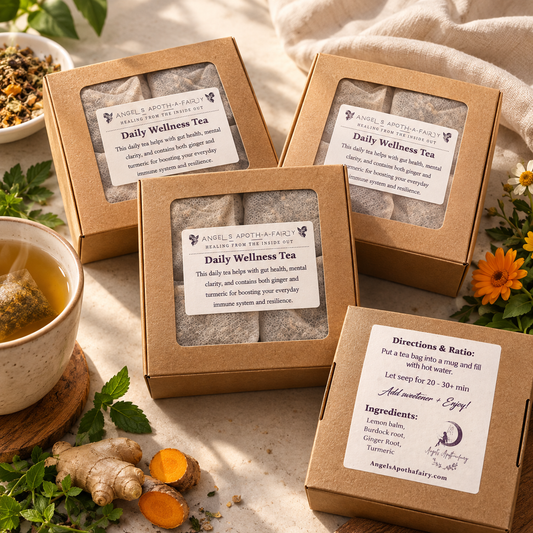 Daily Wellness Tea | Lemon Balm Turmeric | Loose Tea
