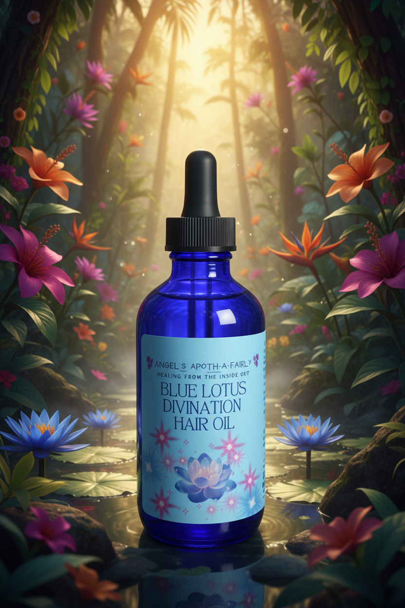 Blue Lotus Divination Hair Oil with Batana & Pumpkin Seed Oil