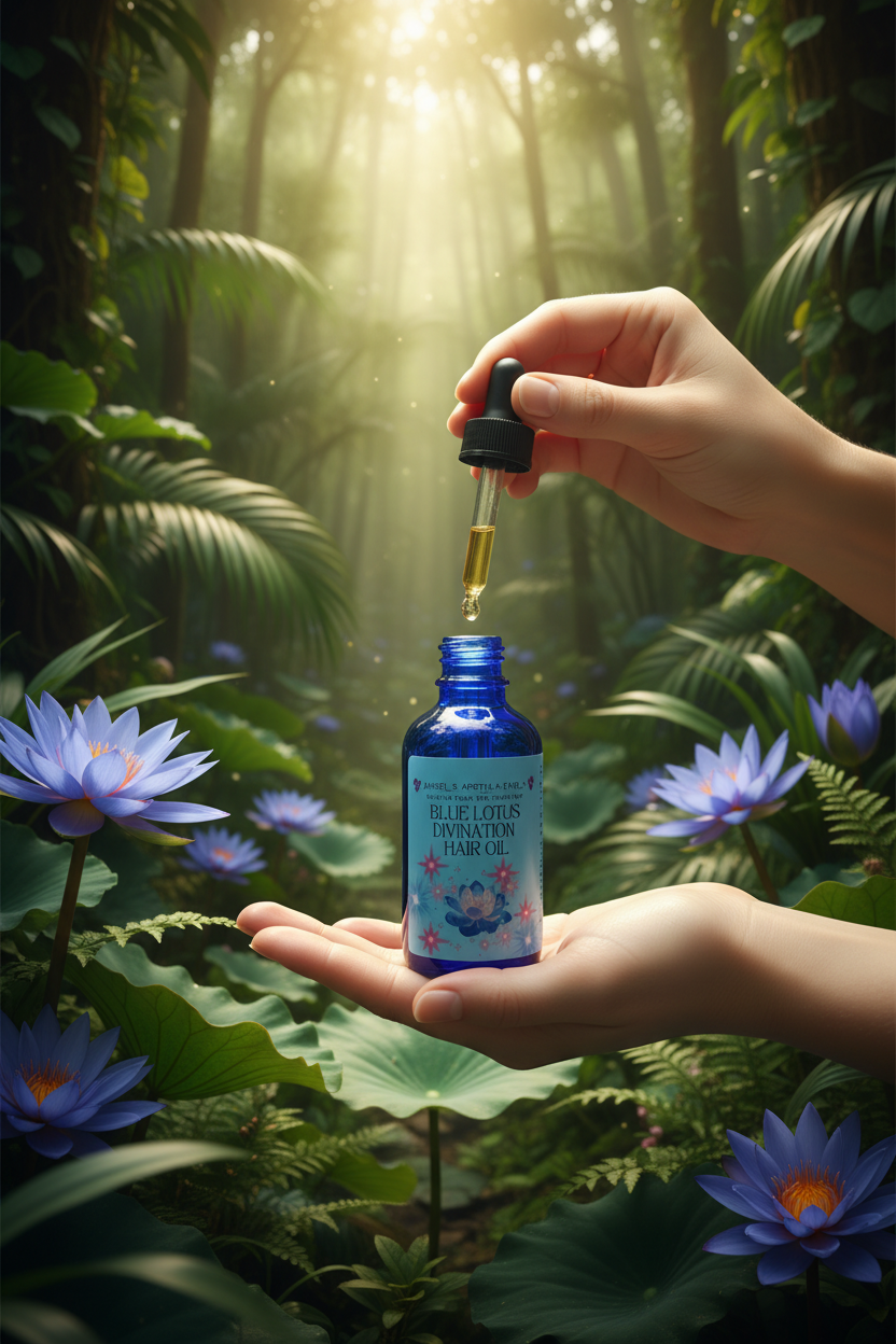 Blue Lotus Divination Hair Oil with Batana & Pumpkin Seed Oil
