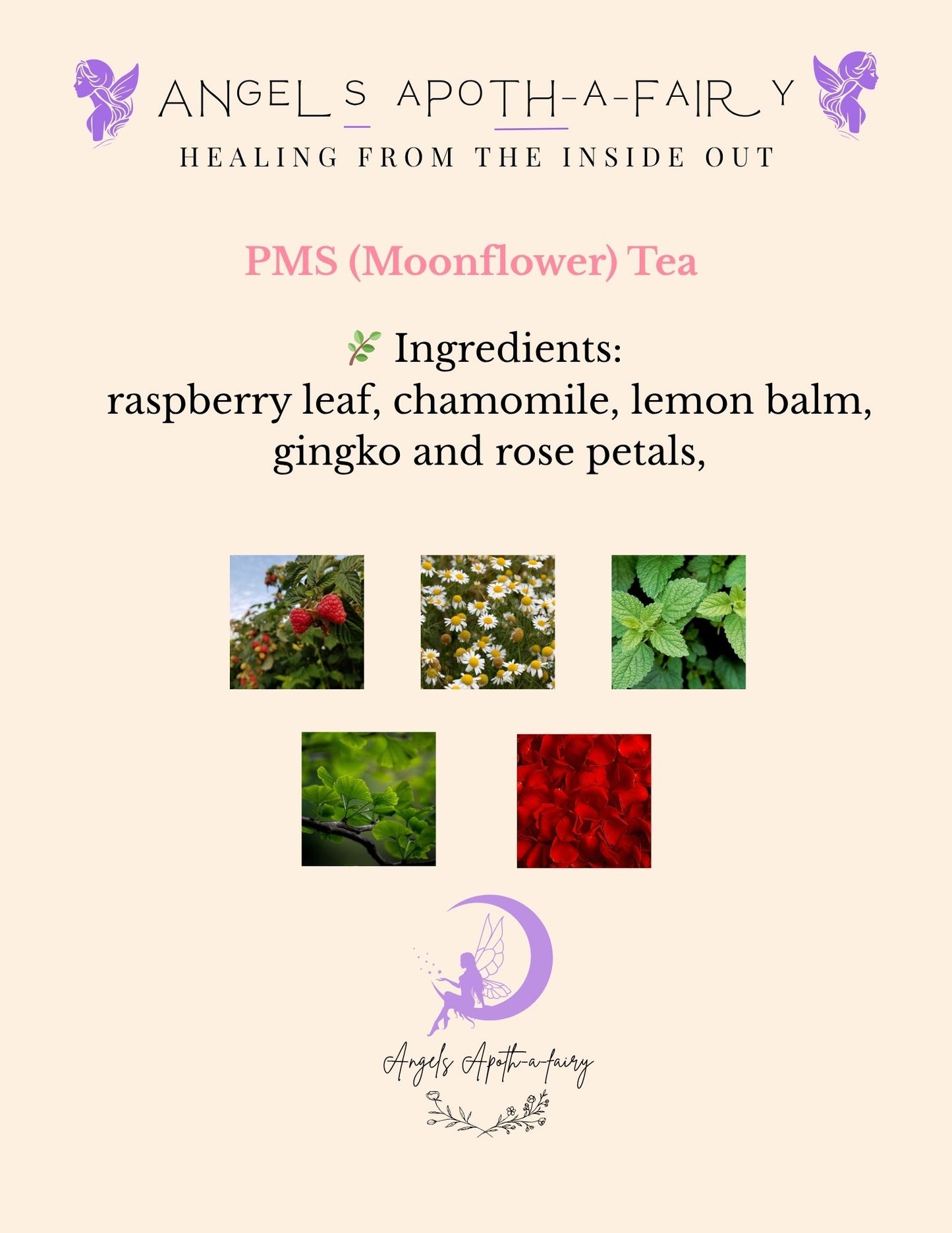PMS (Moonflower) Tea – Natural Relief for Cramps, Bloating & Mood Swings 🌙🌸