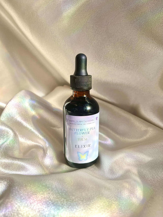 Butterfly Pea Flower + Tulsi Tincture | 1oz