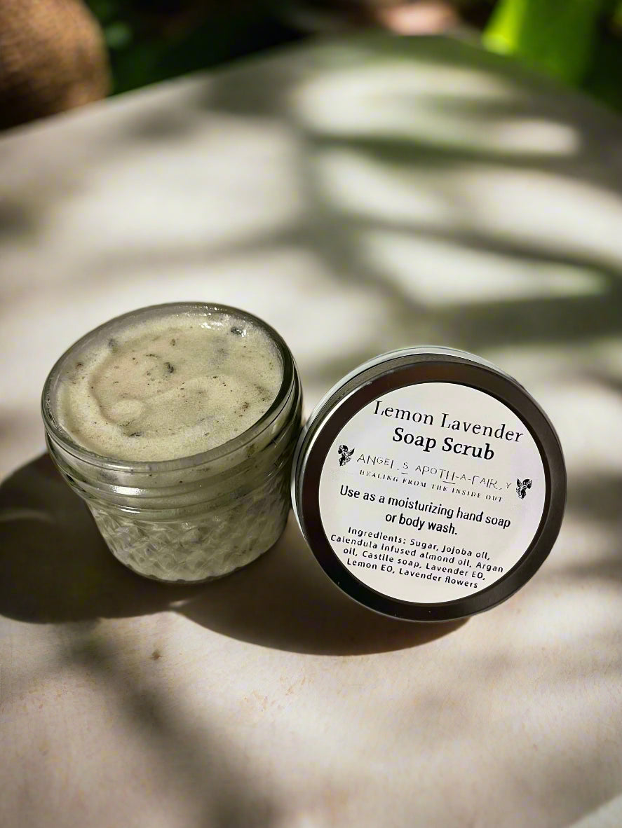 Lemon Lavender Hand + Body Soap Scrub