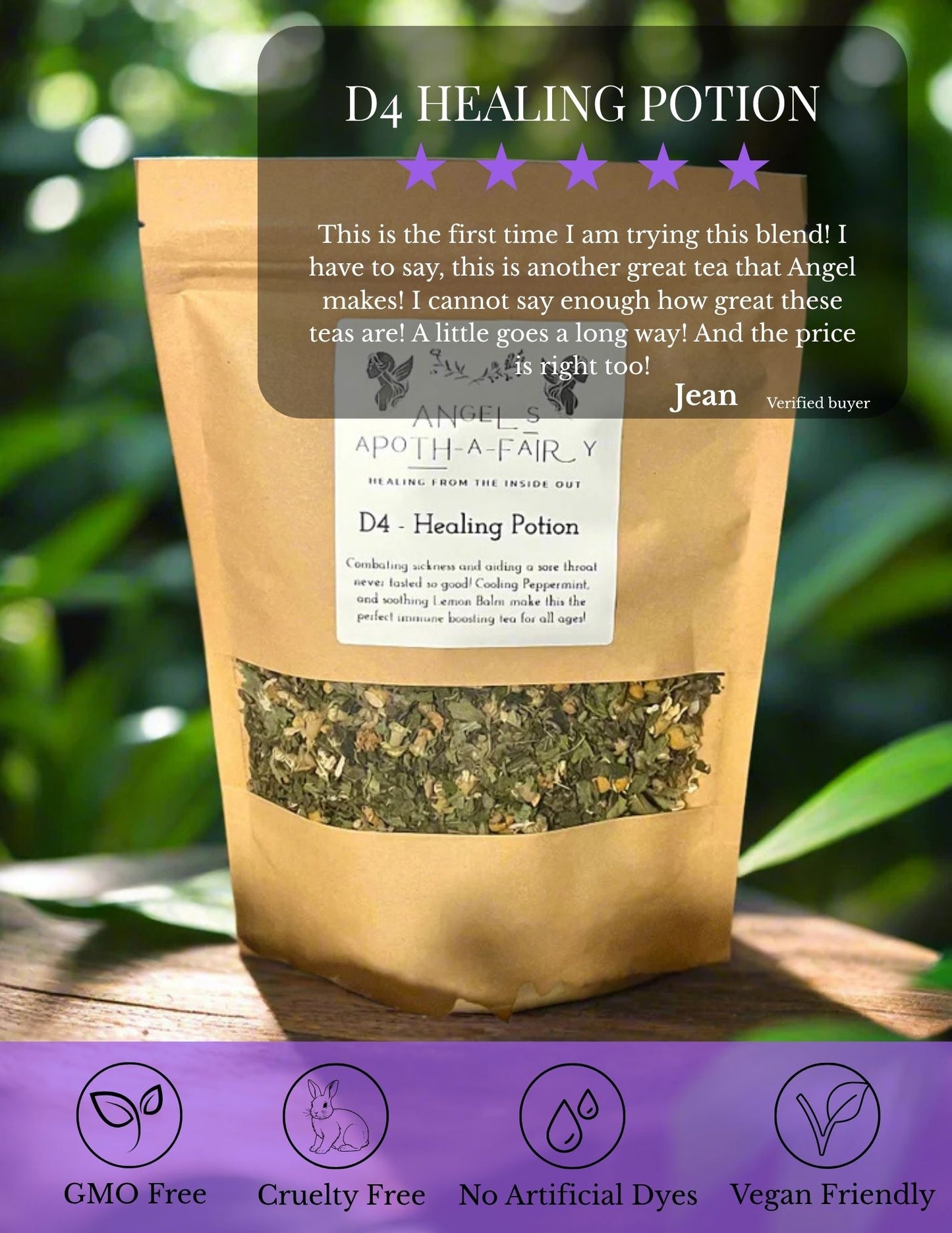 D4 Healing Potion Tea – Soothe Your Sore Throat and Fight Cold/Flu Symptoms 🌿🍯