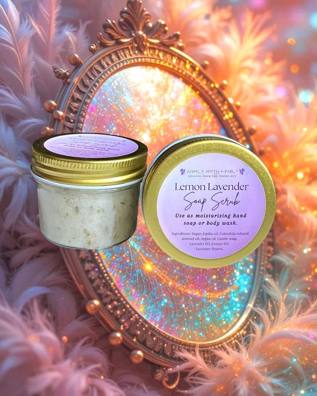 Lemon Lavender Hand + Body Soap Scrub