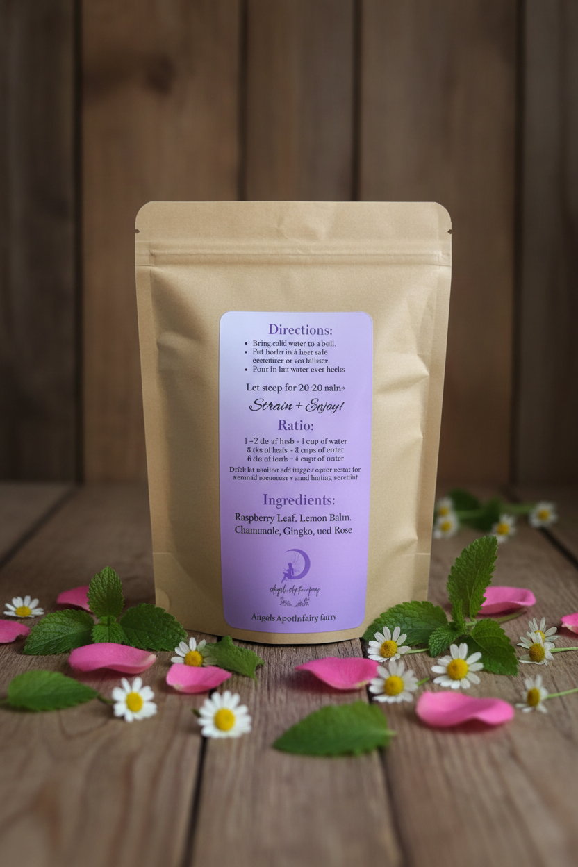 PMS (Moonflower) Tea – Natural Relief for Cramps, Bloating & Mood Swings 🌙🌸