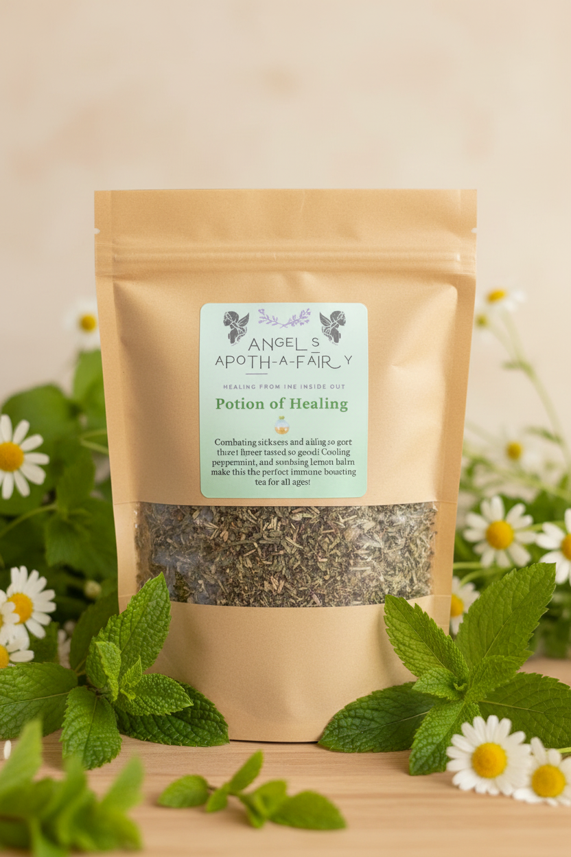 Potion of Healing Tea – Soothe Your Sore Throat and Fight Cold/Flu Symptoms 🌿🍯